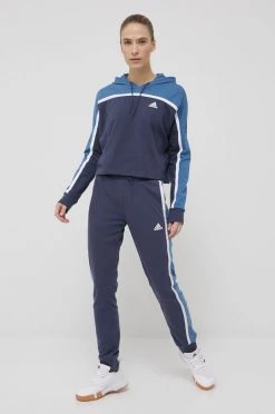 Γυναικεία Σετ Adidas Performance χρώμα: ναυτικό μπλε