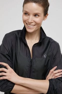 Γυναικεία Κοντά μπουφάν Μπουφάν για τρέξιμο Adidas Performance μαύρο,