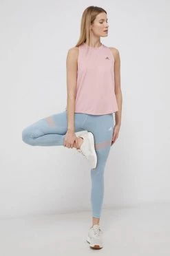 Γυναικεία Αμάνικος Top Adidas Performance χρώμα: ροζ