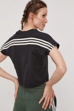 Γυναικεία Κοντομάνικο Μπλουζάκι Adidas Performance χρώμα: μαύρο -Συμφωνίεςa didas Performance Κατάστημα unnamed file 3834