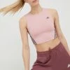 Γυναικεία Αμάνικος Τοπ για τρέξιμο Adidas Performance Run Icons ροζ