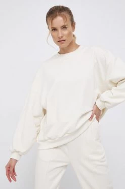 Γυναικεία Χωρίς φερμουάρ Μπλούζα Adidas Performance χρώμα: κρεμ