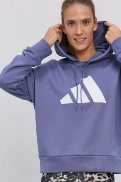 Γυναικεία Χωρίς φερμουάρ Μπλούζα Adidas Performance χρώμα: μοβ