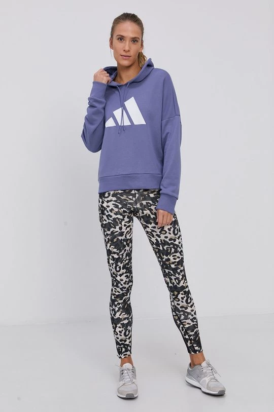 Γυναικεία Χωρίς φερμουάρ Μπλούζα Adidas Performance χρώμα: μοβ 4 Γυναικεία Χωρίς φερμουάρ Μπλούζα Adidas Performance χρώμα: μοβ - Image 2