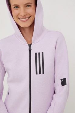 Γυναικεία Με φερμουάρ Μπλούζα Adidas Performance μοβ, με κουκούλα -Συμφωνίεςa didas Performance Κατάστημα unnamed file 459