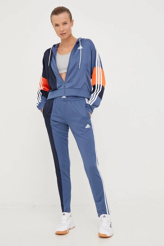 Γυναικεία Σετ Φόρμα Adidas Performance μπλε 3 Γυναικεία Σετ Φόρμα Adidas Performance μπλε