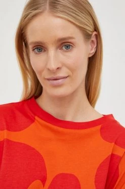 Γυναικεία Κοντομάνικο Βαμβακερό μπλουζάκι Adidas Performance X Marimekko πορτοκαλί -Συμφωνίεςa didas Performance Κατάστημα unnamed file 531