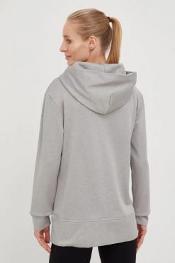 Γυναικεία Χωρίς φερμουάρ Φούτερ προπόνησης Adidas Performance Logo , χρώμα: γκρι, με κουκούλα -Συμφωνίεςa didas Performance Κατάστημα unnamed file 612