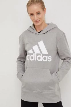 Γυναικεία Χωρίς φερμουάρ Φούτερ προπόνησης Adidas Performance Logo , χρώμα: γκρι, με κουκούλα -Συμφωνίεςa didas Performance Κατάστημα unnamed file 613