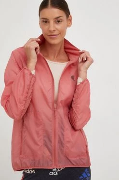 Γυναικεία Κοντά μπουφάν Αντιανεμικό Adidas Performance Icons , χρώμα: ροζ