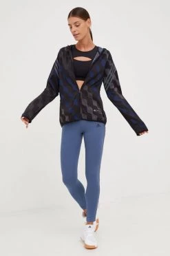 Γυναικεία Κοντά μπουφάν Αντιανεμικό Adidas Performance , χρώμα: μαύρο