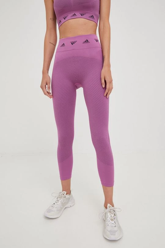 Γυναικεία Κολάν προπόνησης Adidas Performance , χρώμα: μοβ 3 Γυναικεία Κολάν προπόνησης Adidas Performance , χρώμα: μοβ