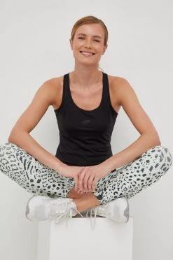 Γυναικεία Κολάν για τρέξιμο Adidas Performance Fastimpact πράσινο