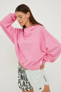 Γυναικεία Χωρίς φερμουάρ Μπλούζα Adidas Performance ροζ,