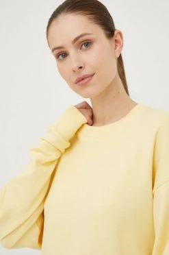 Γυναικεία Χωρίς φερμουάρ Βαμβακερή μπλούζα Adidas Performance χρώμα: κίτρινο, -Συμφωνίεςa didas Performance Κατάστημα unnamed file 822