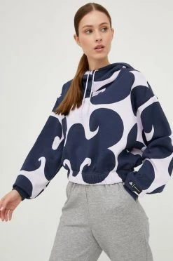 Γυναικεία Χωρίς φερμουάρ Μπλούζα Adidas Performance Marimekko μοβ