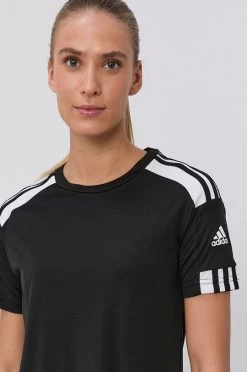 Γυναικεία Κοντομάνικο Μπλουζάκι Adidas Performance χρώμα: μαύρο