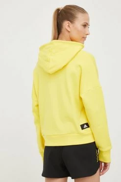 Γυναικεία Χωρίς φερμουάρ Βαμβακερή μπλούζα Adidas Performance χρώμα: κίτρινο, -Συμφωνίεςa didas Performance Κατάστημα unnamed file 890