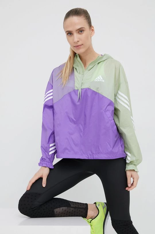 Γυναικεία Κοντά μπουφάν Αντιανεμικό Adidas Performance Back To Sport μοβ 3 Γυναικεία Κοντά μπουφάν Αντιανεμικό Adidas Performance Back To Sport μοβ